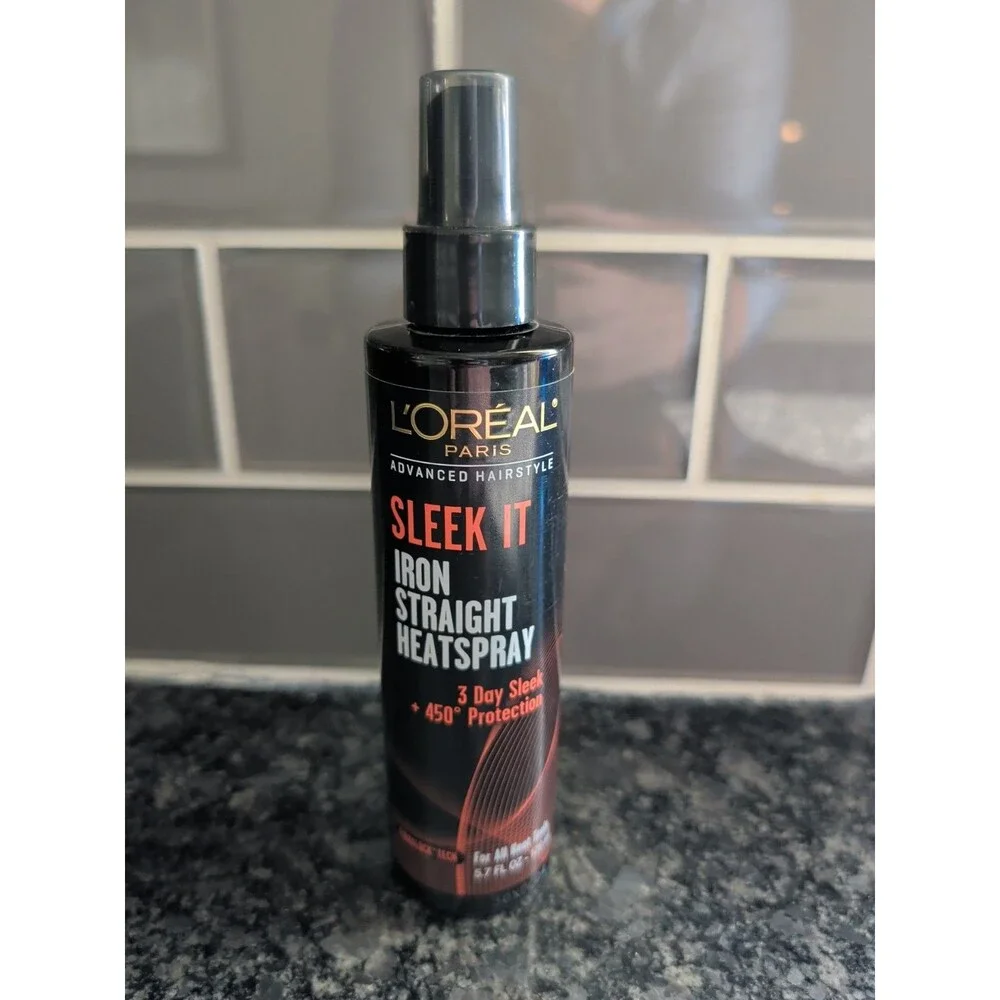 L'Oreal Paris Advanced Hairstyle SLEEK IT Iron Straight Heatspray, 5.7 fl. oz.